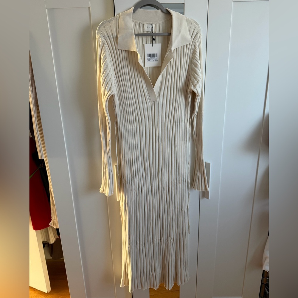 Dissh Hal Long Sleeve Knit Midi dress - Picture 9 of 14